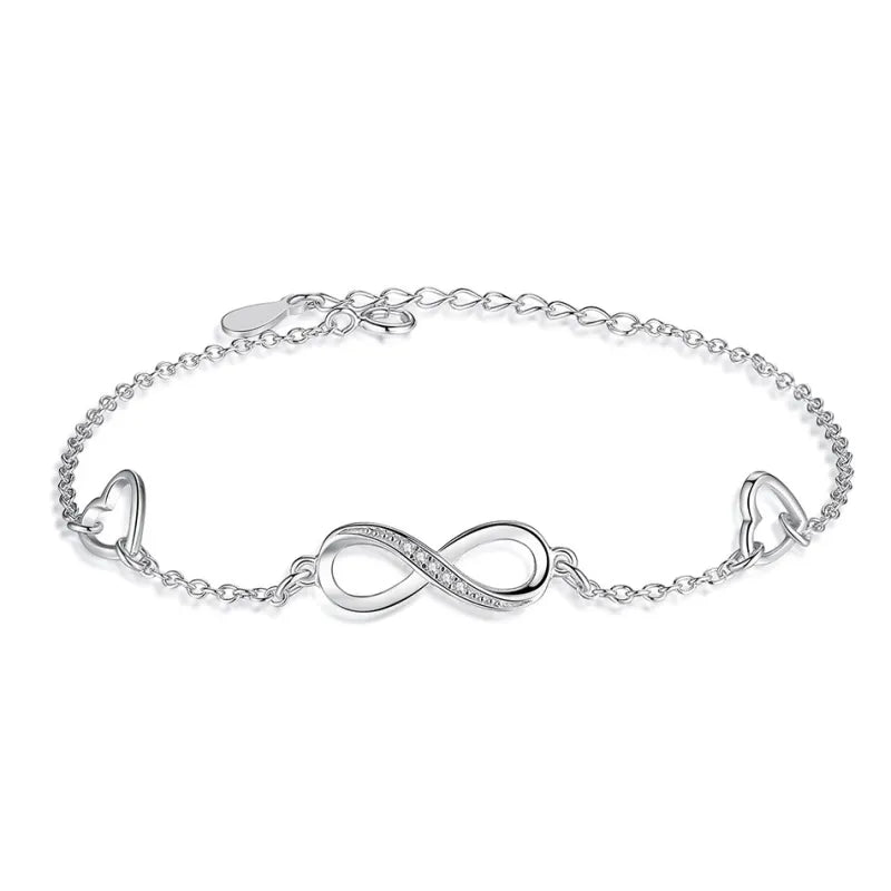Sterling Silver Infinity Bracelet