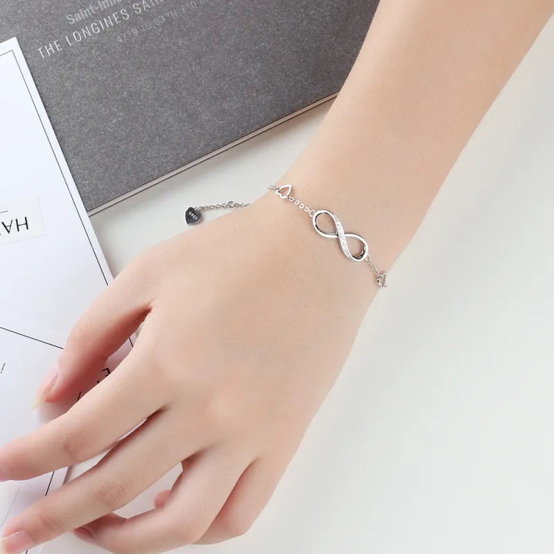 Sterling Silver Infinity Bracelet