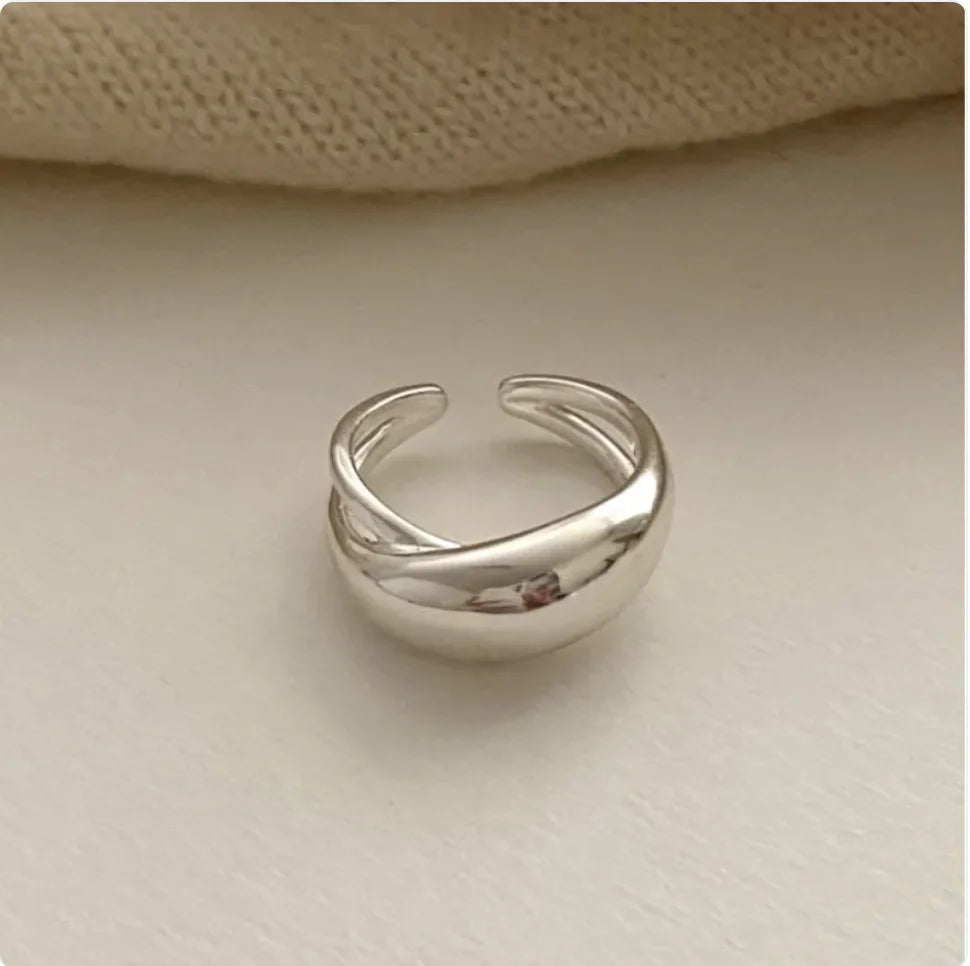 Sterling Silver Curved Ring